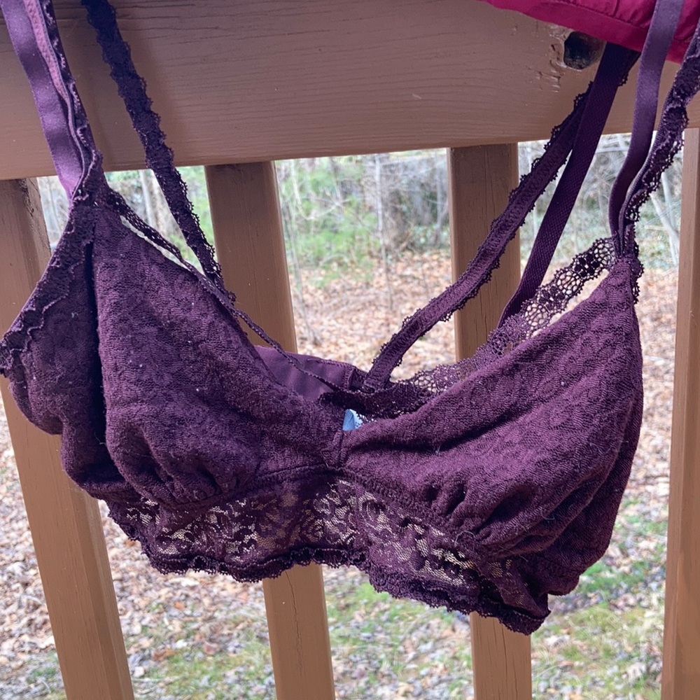Aerie burgundy bralette